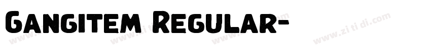 Gangitem Regular字体转换